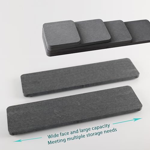 2Pcs Stone Soap Trays Water Absorbing Diatomite Coaster (Dark Gray / 12" x 3.2")