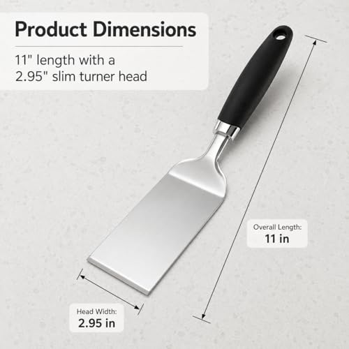 11 Inch Metal Spatula (Black-Metal Spatula)