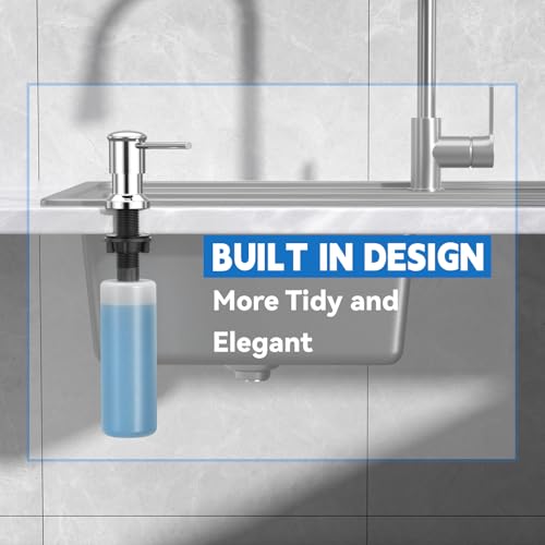 Dish Soap Dispenser (Chrome / With Bottle)