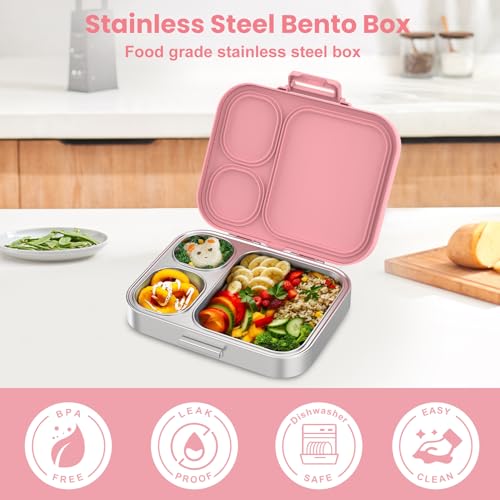 Stainless Steel Bento Lunch Box for Kids