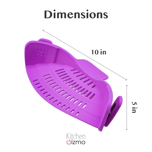 Snap N Strain Pot and Pasta Strainer (Purple)