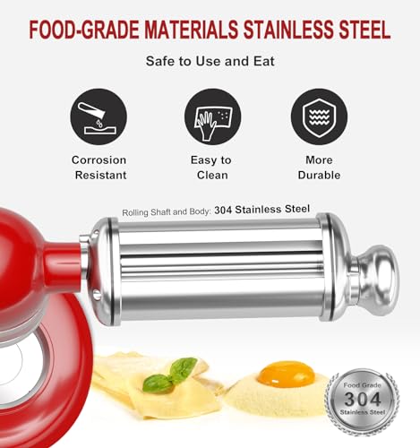 Pasta Roller for Kitchenaid Stand Mixer (1-Piece Set (Roller Only))