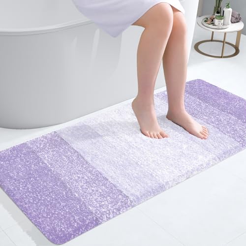 Bathroom Runner Rug 47x20 (47" X 20" / Light Purple)