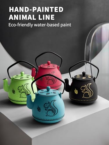 Teapot with Removable Infuser (1 Quarts / Red Squirrel)