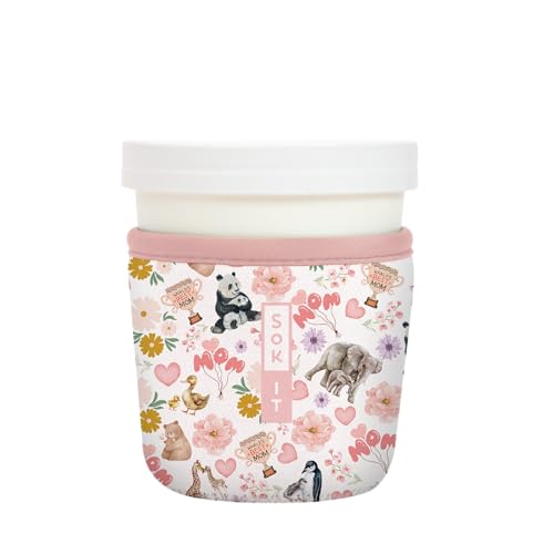 IceCreamSok Insulated Neoprene Cover (Wild About Mom / Fits Tapered Pints)