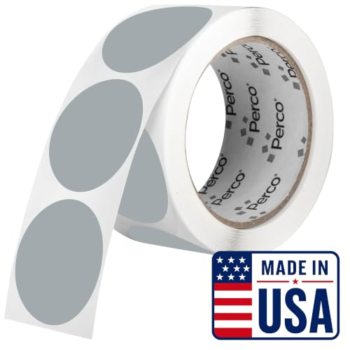 Grey Round Circle Dot Sticker 2 (Grey / 2 Inch)