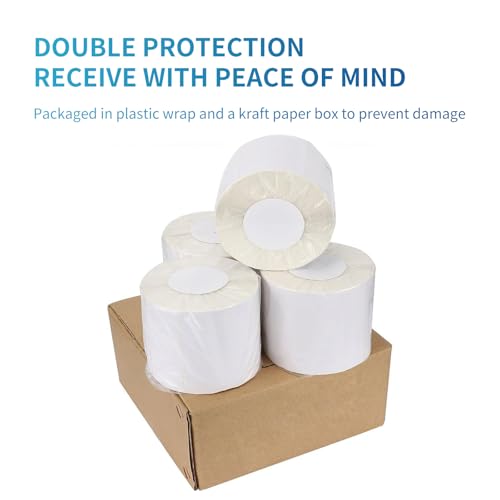 4x6 Direct Thermal Shipping Labels for Zebra 2844 ZP (White / 12 Rolls | 5400 Labels)