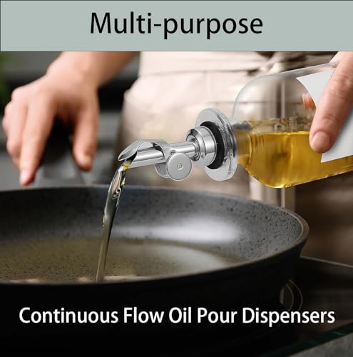2 Pack Olive Oil Dispenser Bottle (2 PACK-Gold)