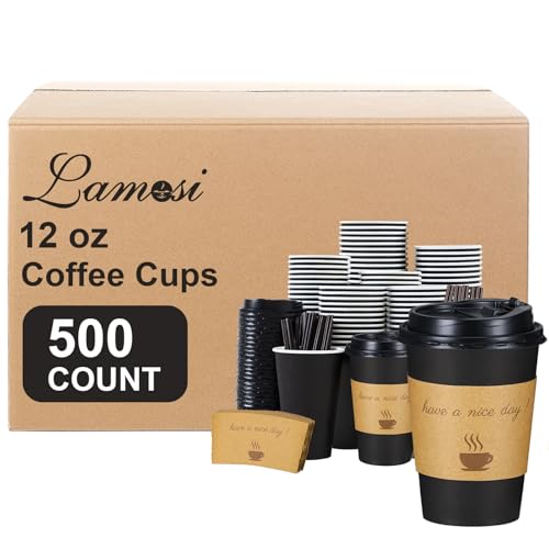 500 Pack 12 oz Coffee Cups (12oz-500p)