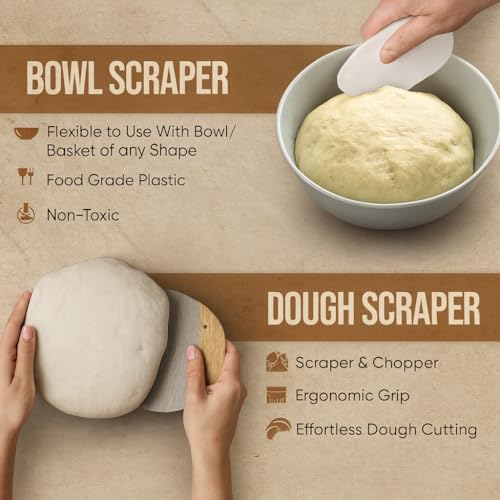 Complete Banneton Bread Proofing Basket Set