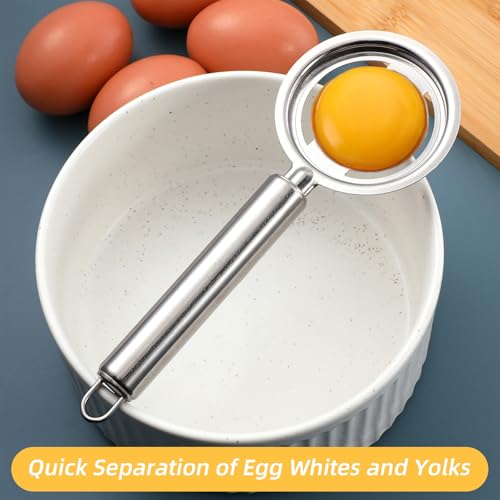 2PCS Egg Separator for Raw Eggs Eggs Yolk White Separation Tool