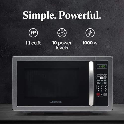 1.1 Cu. Ft. Countertop Microwave Oven (1.1 Cu. Ft. / Stainless Steel)