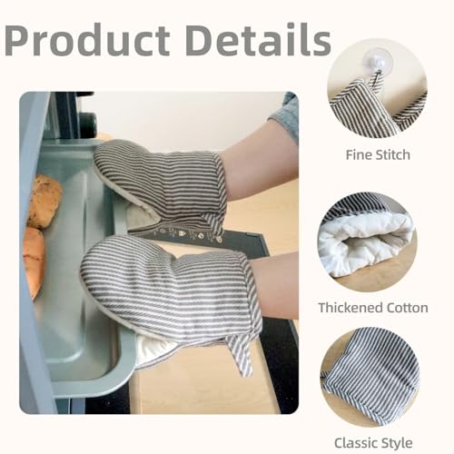 1 Pair Mini Oven Mitts (Gray)