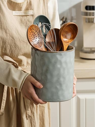 Ceramic Utensil Holder (Gray)
