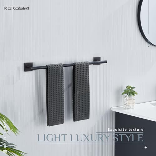 Bathroom Towel Bar Bath Towel Holders for Toilet Kitchen Cabinet Wall Mount 24 Inch (Oil Rubbed Bronze / 24-Inch (2 Pack))