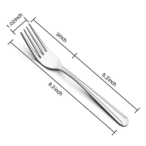 24 Pieces Dinner Forks Set (24 Pcs 8.2'' Dinner Forks)