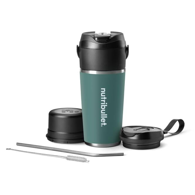 Flip Portable Blender with Insulated Cup (20 oz / Eucalyptus)