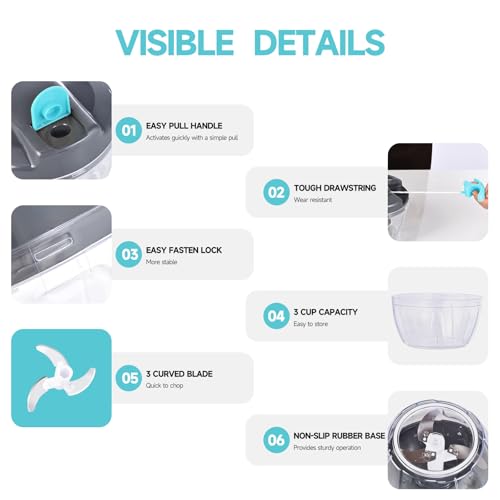 Manual Food Processor Vegetable Chopper