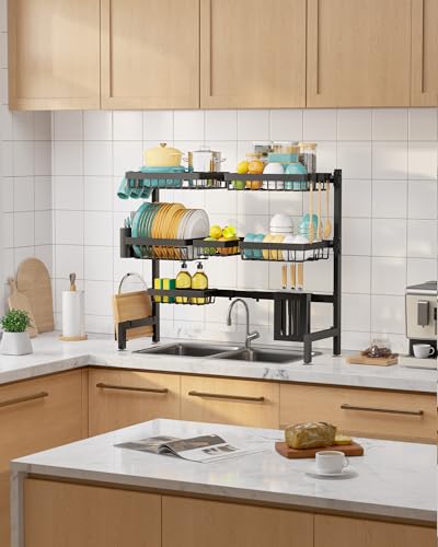 Over The Sink Dish Drying Rack (Black / Ultra - 6 Baskets)