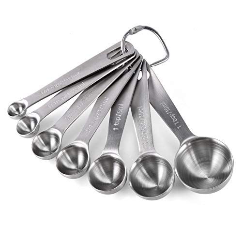 18 8 Stainless Steel Measuring Spoons Set of 7