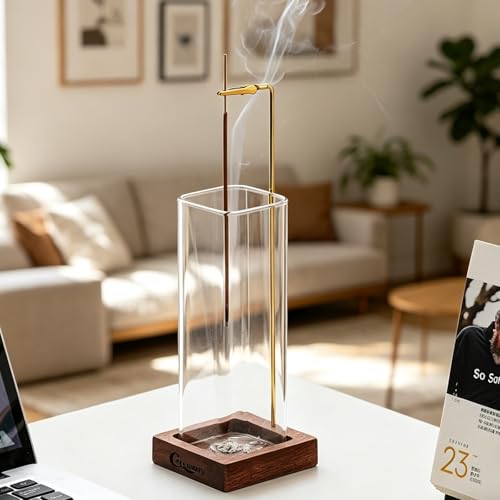 Incense Holder (Wood Bottles Square)