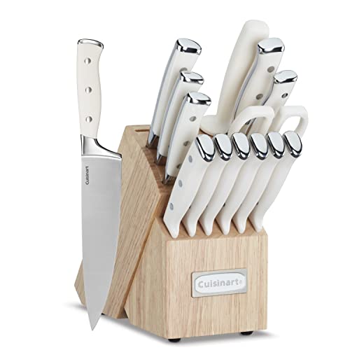 15 Piece Knife Set with Block (Cream)