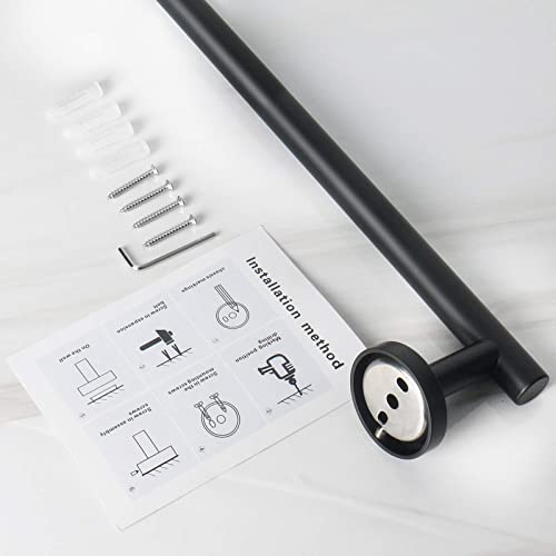 Bath Towel Bar (Matte Black / 16 Inch)