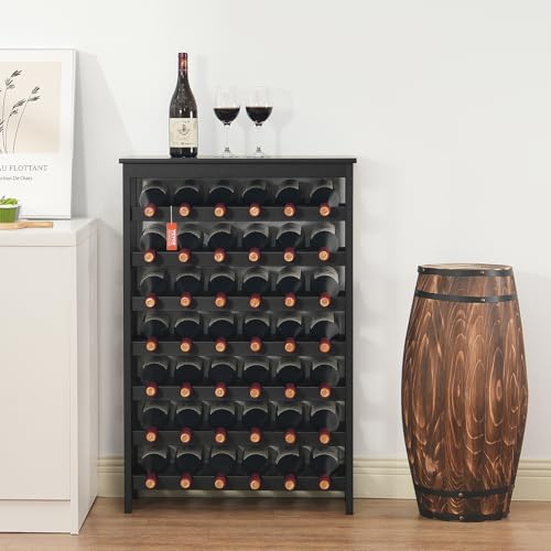 42 Bottle Modular Wine Rack (Black / 7-Tier 42 Bottles)