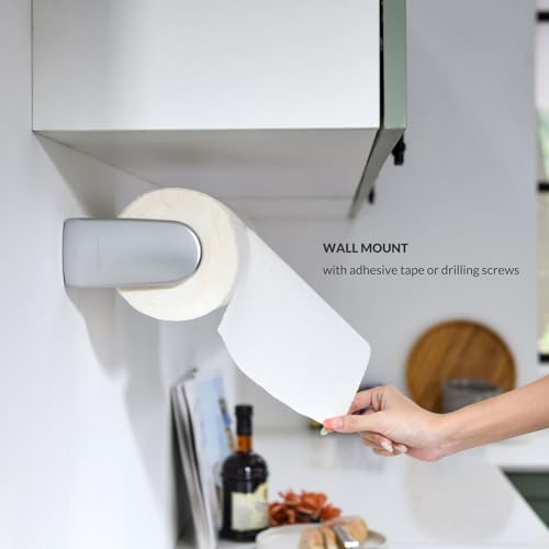 ONE Hand Simple Tear Paper Towel Holder Under Cabinet