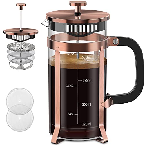 French Press Coffee Maker (Copper / 21oz)