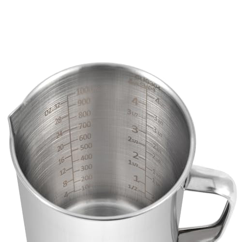Large Stainless Steel Measuring Cup (Large, 34 oz (1000 ml, 4 cups))