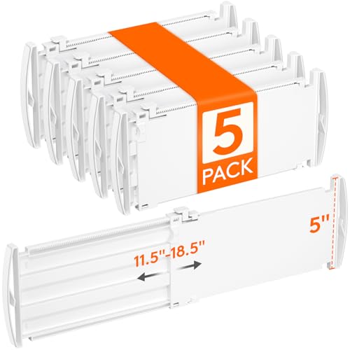 5" Tall Drawer Dividers (5"H, 11.5-18.5"L)