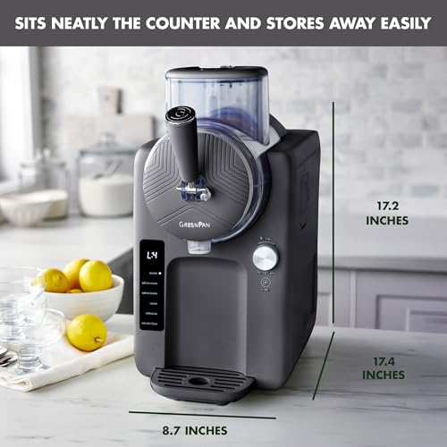 Frost Ice Cream Maker & Slushie Machine (4 Pint Ice Cream & Frozen Drink Maker / Licorice Gray)
