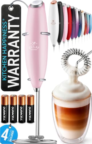 Powerful Milk Frother Wand With Duracell Batteries