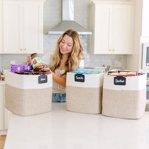 13x15x13 Kallax Storage Cubes Bins (Off White & Mixed Brown / 15 x 13 x 13 (Kallax))