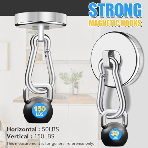 Magnetic Hooks Heavy Duty 150Lbs (150lb-4P)