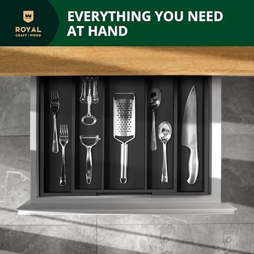 Luxury Bamboo Kitchen Drawer Organizer