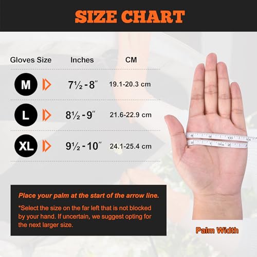 Heavy Duty Orange Nitrile Gloves (1000 Count)