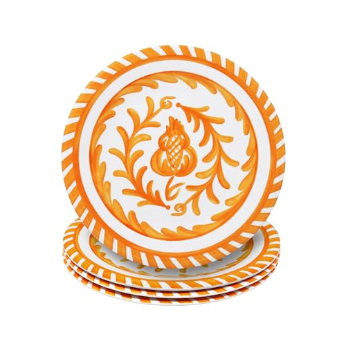 Luxury Melamine 18 Piece Dinnerwear Set (Sicily Orange)