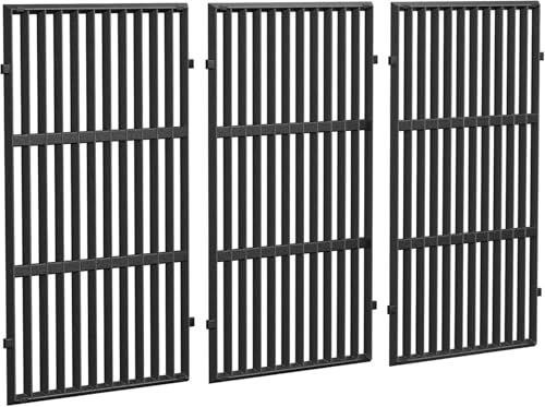 18.7 Inch Cast Iron Grill Grates for Weber Genesis II 400 Series (18.75" Weber Genesis II 400)