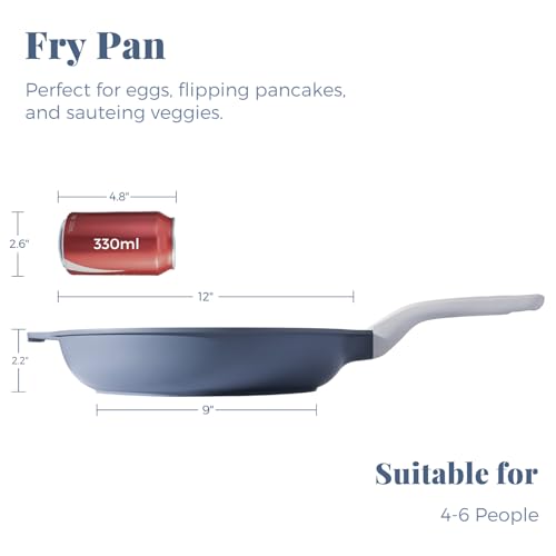 Nonstick Ceramic Frying Pan (12 Inch / Gray)