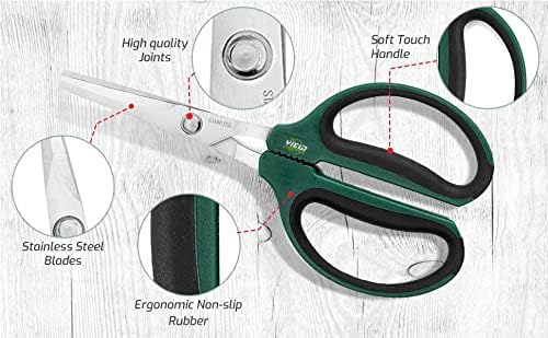 Hydroponic 2 Pack Bonsai Scissors and Plant Trimming Shears Set