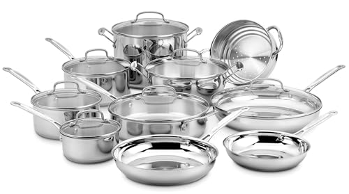 17 Piece Stainless Steel Cookware Set (17-Piece)