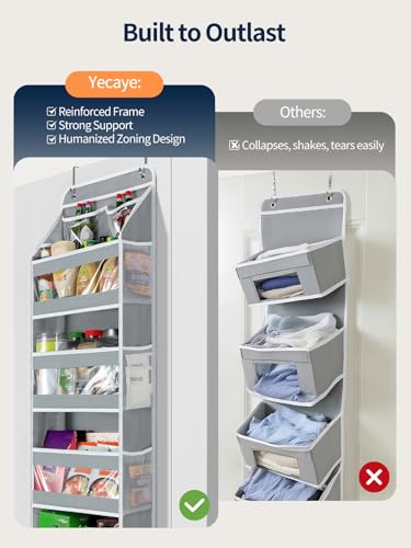 5 Tier Over the Door Organizer (Grey / 5 Tier)