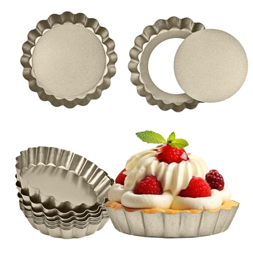 Mini Tart Pan 12PCS (4*0.7Inch)