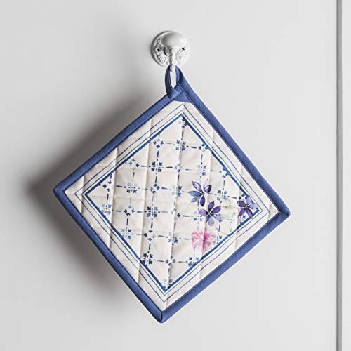 Pot Holders 100% Cotton Potholders (015 - Faience / 8" x 8" (Pot Holder Pack of 1))