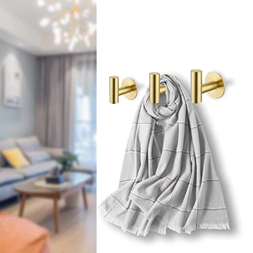 Adhesive Hooks Towel Hooks for Bathroom (2 Count)