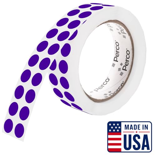 Purple Round Circle Dot Sticker 1 (Purple / 0.5 Inch)