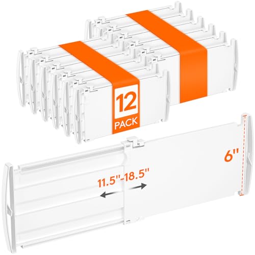6" Tall Drawer Dividers (6"H, 11.5-18.5"L)