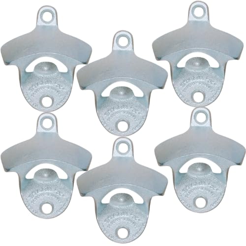 Original Plain Wall Mounted Bottle Opener (6 PC - Silver Plain STARR "X")